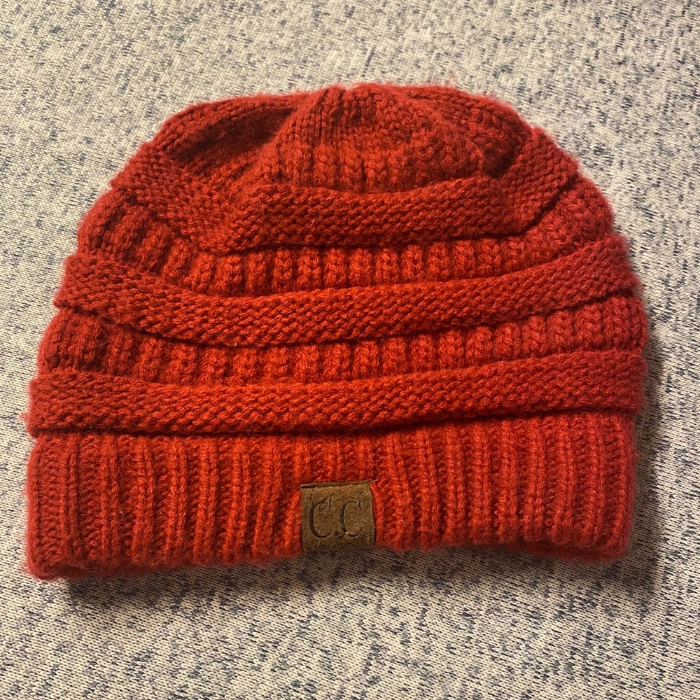 C.C. Cable Knit Beanie